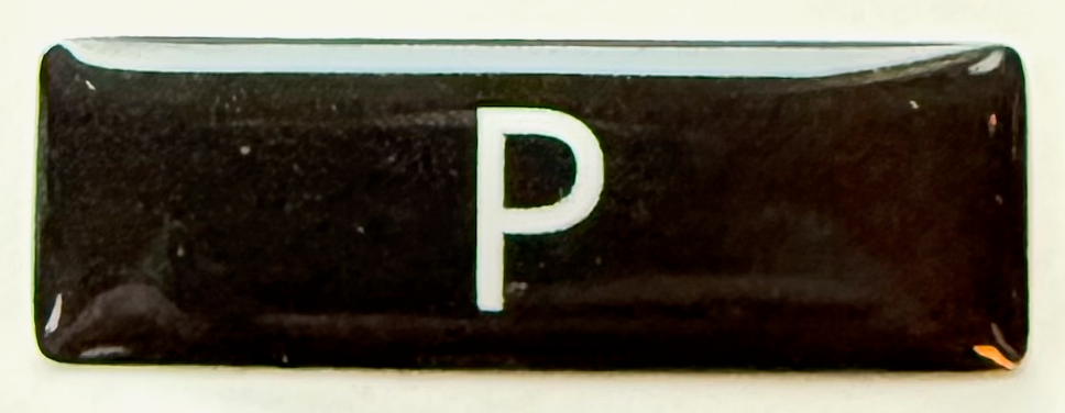 Mercedes-Benz Black 'P' Park Button Overlay fix for peeling button